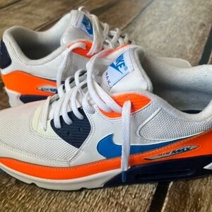 NIKE AIR MAX 90 ESSENETIAL SNEAKERS SIZE 11 ORANGE BLUE (NO BOX)